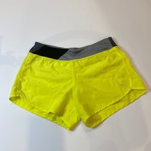 Yellow athletic shorts